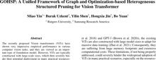 GOHSP: A Unified Framework of Graph and Optimization-based Heterogeneous Structured Pruning for Vision Transformer